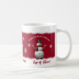 Lustiger Schneemann- Weihnachten- Kaffeetasse
