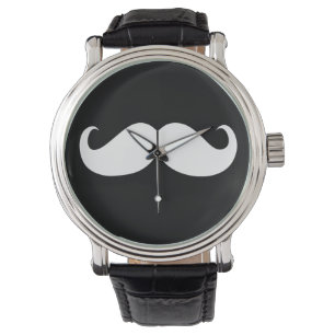 Lustiger Schnurrbart Armbanduhr