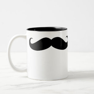 Lustiger Schnurrbart der Zweifarbige Tasse