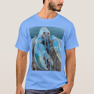 Lustiger Schreckhummer-Hummer-Meme Blaues Krustent T-Shirt