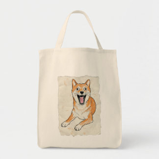 Lustiger schreiender Shiba Inu - Innere Chaos-Krei Tragetasche