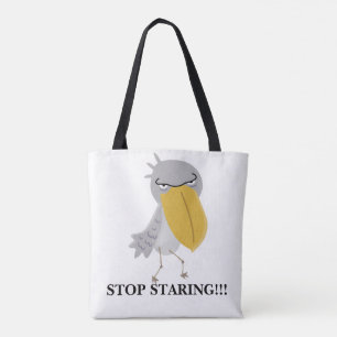 Lustiger Schuhschnabel Hör auf zu starren Tasche