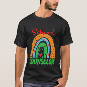 Lustiger Schulberater Regenbogen Süße Wertschätzun T-Shirt