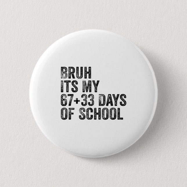 Lustiger Schulcountdown Schüler Lehrer Klassenzimm Button (Vorderseite)