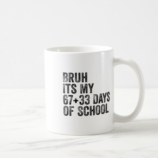 Lustiger Schulcountdown Schüler Lehrer Klassenzimm Kaffeetasse (Rechts)