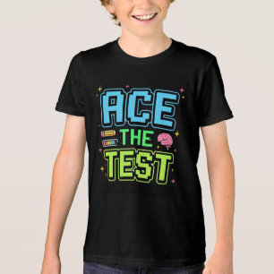 Lustiger Schüler-Test-Bestehe den Test Level Up Te Tri-Blend Shirt