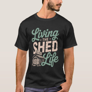 Lustiger Schuppen Bar Erbauer Garten Pub Schuppen T-Shirt
