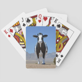 Lustiger Schwarz-weißer Spielkarten