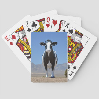 Lustiger Schwarz-weißer Spielkarten