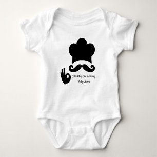 Lustiger schwarzer Schnurrbart mit individuellem T Baby Strampler