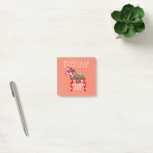 Lustiger schwedischer Weihnachtsgott Jul Dala Pfer Post-it Klebezettel