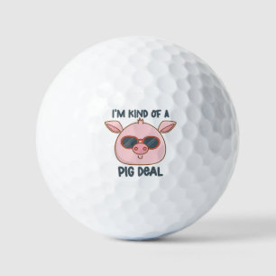 Lustiger Schweinewitz  Golfball