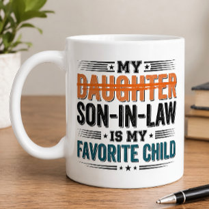 Lustiger Schwiegersohn Lieblingskind Kaffeetasse