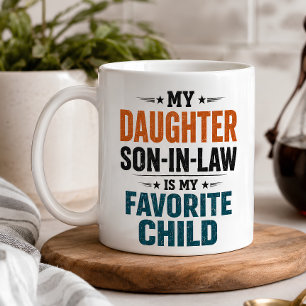 Lustiger Schwiegersohn Lieblingskind Kaffeetasse