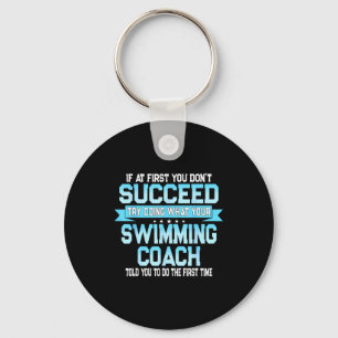 Lustiger Schwimmcoach-Meme - Lustiger Schwimmer-Sp Schlüsselanhänger