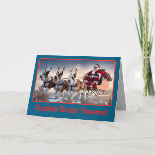 Lustiger Scottish Terrier Weihnachtsurlaub Karte