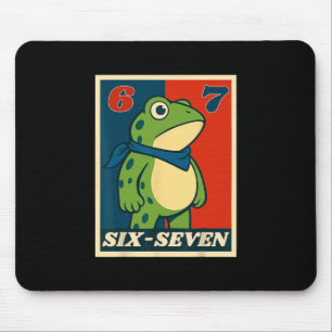 Lustiger Sechs Sieben Frosch 6 7 Meme Gen Alpha Sl Mousepad
