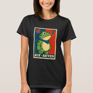 Lustiger Sechs Sieben Frosch 6 7 Meme Gen Alpha Sl T-Shirt
