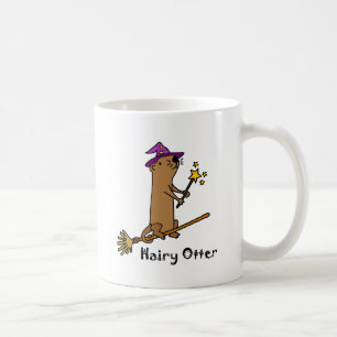 Lustiger Seeotter-Zauberer-Cartoon Kaffeetasse