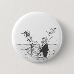 Lustiger Segeln-Knopf Button
