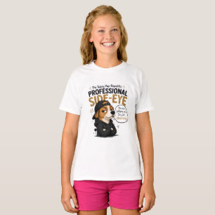 Lustiger Seitenblick-Hund - "Ich richte nicht über T-Shirt
