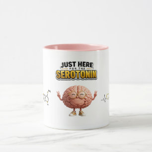 Lustiger Serotonin Gehirn Becher Tasse