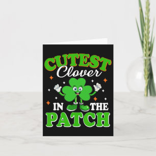 Lustiger Shamrock Süßestes Kleeblatt im Fleck St.  Karte