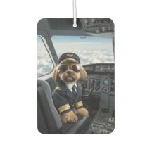 Lustiger Shih Tzu-Pilot Auto-Luftverbesserer