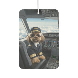 Lustiger Shih Tzu-Pilot Auto-Luftverbesserer Autolufterfrischer