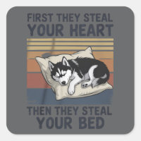 Lustiger Siberian Husky Haustierliebhaber Hundebes