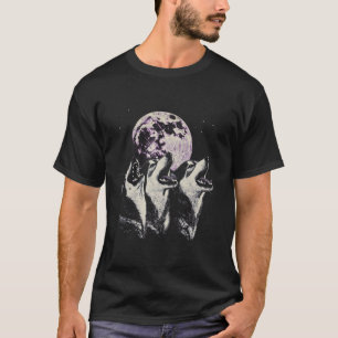 Lustiger sibirischer Husky 3 Kopf Hund heult bei d T-Shirt