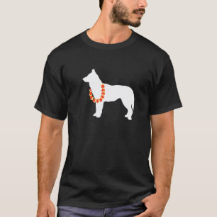 Lustiger Sibirischer Husky Aloha Hawaiian Lei Hund T-Shirt