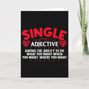 Lustiger Singles Bewusstseins Tag Anti-Valentinsta Karte