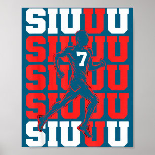 Lustiger Siuuuu Fan Fußball Liebhaber Fußball s Sp Poster