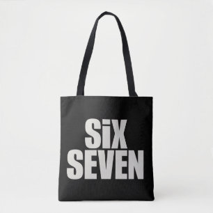 Lustiger Six Seven 6 7 Meme-Spruch Tasche