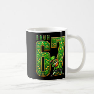 Lustiger Six Seven Dabbing Leprechaun Bruh 67 St P Kaffeetasse
