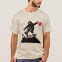 Lustiger Skateboarding-Astronaut Weltraum-Skater-S