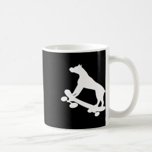 Lustiger Skateboarding-Boxerhund Skateboard Skater Kaffeetasse