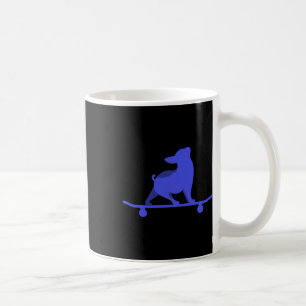 Lustiger Skateboarding-Hund Französische Bulldogge Kaffeetasse