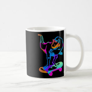 Lustiger Skater Dino Skateboard Skateboarding Bret Kaffeetasse