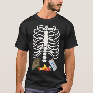 Lustiger Skelett Brustkorb Halloween T-Shirt