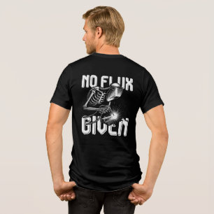 Lustiger Skelett-Schweißer Kein Flussmittel Gegebe Tri-Blend Shirt