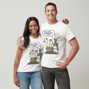 Lustiger Skelettkoch Kunst Ups, das ist kein Gewür T-Shirt