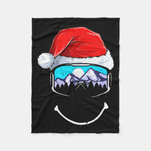 Lustiger Skiberg Weihnachtsmann Hut Frohe Weihnach Fleecedecke
