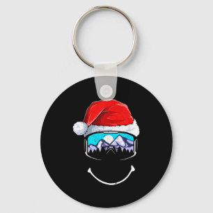 Lustiger Skiberg Weihnachtsmann Hut Frohe Weihnach Schlüsselanhänger