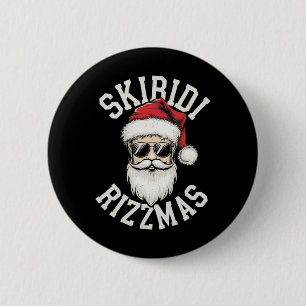 Lustiger Skibidi Rizzmas Skibidi Weihnachten Frohe Button
