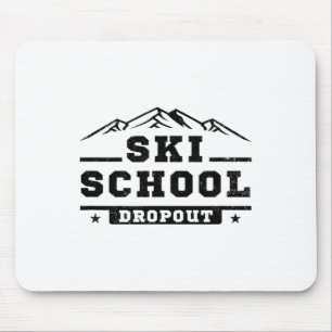 Lustiger Skischule Abbrecher Skifahren Skifahrer G Mousepad