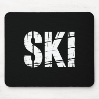 Lustiger Skispruch bedruckter Outdoor-Witz Männer  Mousepad