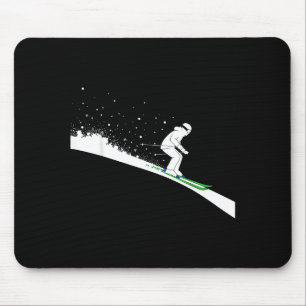 Lustiger Skivater Wintersport Skier Skifahren Mousepad