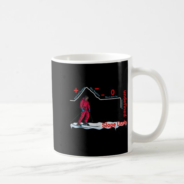 Lustiger Slope-Typ Algebra Geometrie Mittelschule  Kaffeetasse (Rechts)